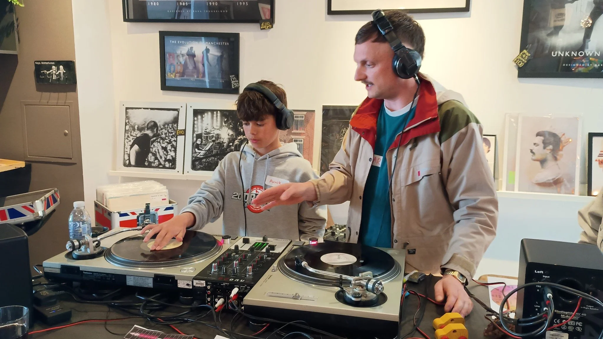 A practical DJ lesson taking place inside Proper Sound