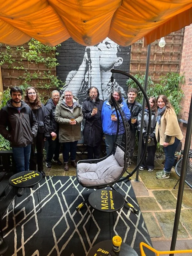 Music fans visiting the Proper Sound courtyard