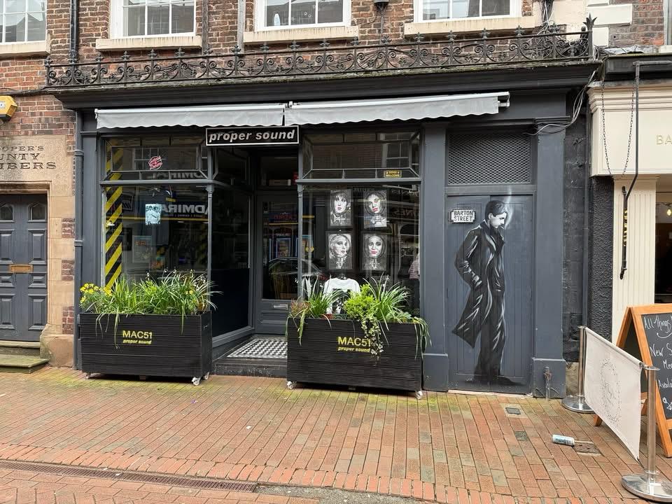 The Proper Sound storefront at 8 Chestergate in Macclesfield